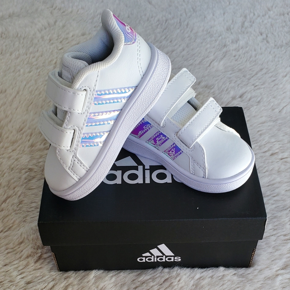 New In Box Adidas Grand Court Shoes Toddler Size 3K